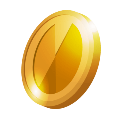 Vital coins in golden color with points system of evitalrx pharmacy software for customer loyalty. Chain pharmacy software